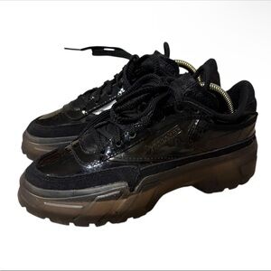 Reebok Cardi B x Womens Club C Core Black Sneakers Size 4.5